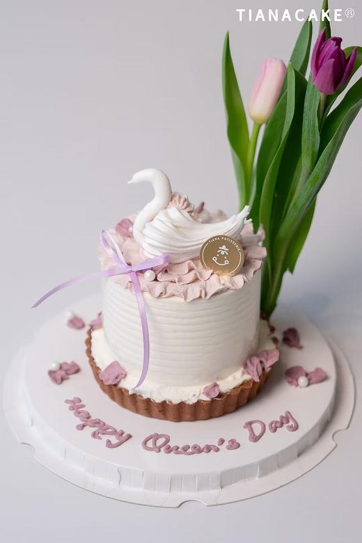 🦢天鹅湖·春日圆舞曲（五寸芝士挞+四寸树莓蛋糕） 商品图0