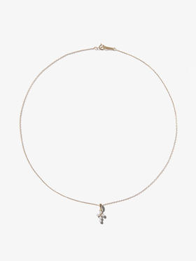 订购10周到｜Mizuki-Sea of Beauty-美丽之海 金色 钻石 珍珠 十字 项链［美国设计师］