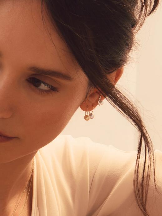 订购10周到｜Mizuki-Sea of Beauty-美丽之海  金色 Akoya珍珠 耳环［美国设计师］ 商品图2