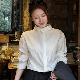 【预售7天】良木礼花边衬衫（3608）