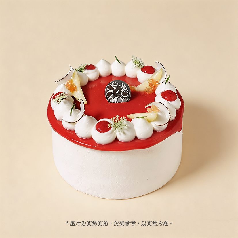 红袖裙边 | 番石榴保加利亚有机玫瑰奶油蛋糕