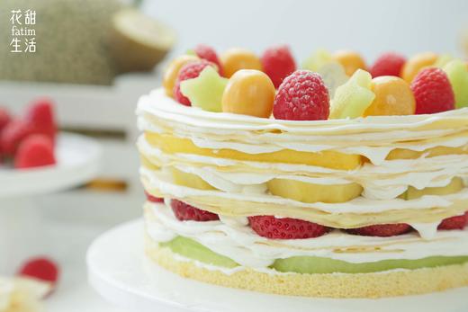 「低甜」香草水果缤纷千层蛋糕 商品图1