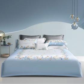 黛富妮长绒棉床单四件套-蝶韵 200*230