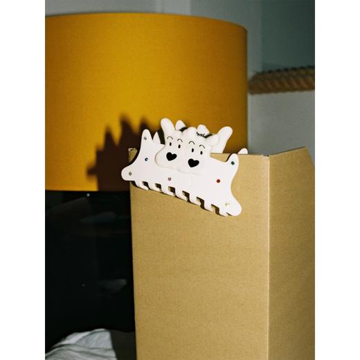 Tagi 哈哈小狗彩色鲨鱼夹 钻石醋酸无痕鲨鱼夹醋酸可爱发抓 商品图3