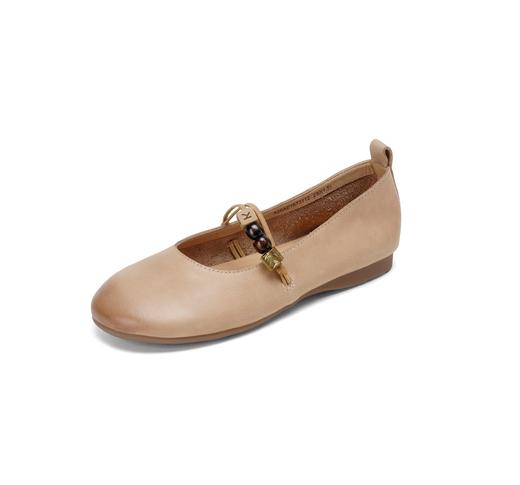 【牛皮革】西村名物2026年春季新款舒适平底软底软面浅口单鞋玛丽珍鞋X26AE16731 商品图9