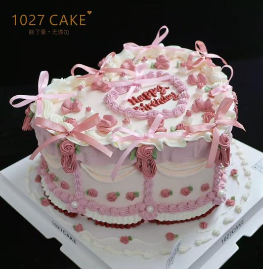 1027CAKE |   心形 复古花边 精致 蝴蝶结 商品图0