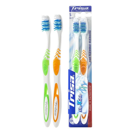 瑞士Trisa盈动健齿牙刷两支装-软毛 商品图3