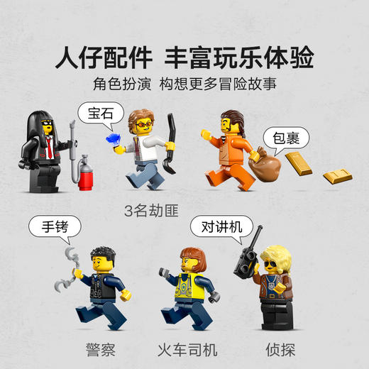 乐高LEGO 警匪大追击列车LEGC60508 商品图12