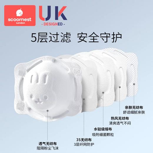 科巢-婴幼儿兔子口罩3D立体0-3岁（10只装）白色 商品图2