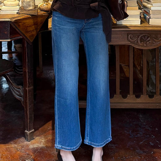 【预售7天】良木礼九分法棍牛仔裤（1460） 商品图1