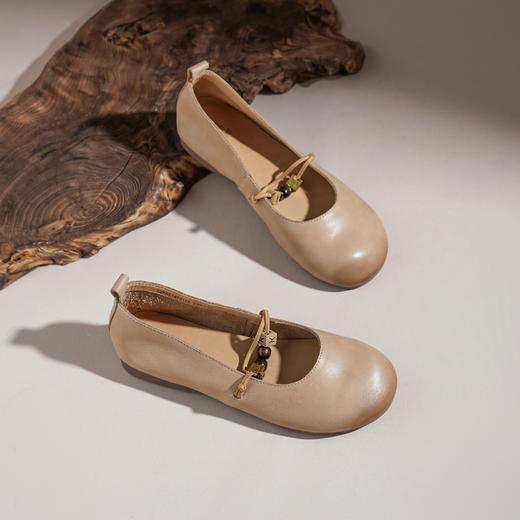 【牛皮革】西村名物2026年春季新款舒适平底软底软面浅口单鞋玛丽珍鞋X26AE16731 商品图4