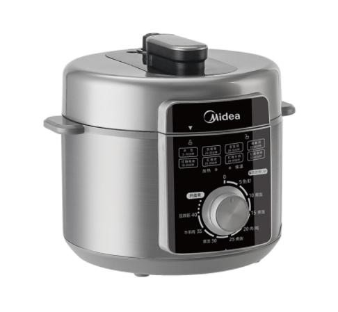 美的（510842）YLE6329电压力锅 机械旋钮 一锅双胆 金属外壳机身 特色水饺 6L大容量 商品图1