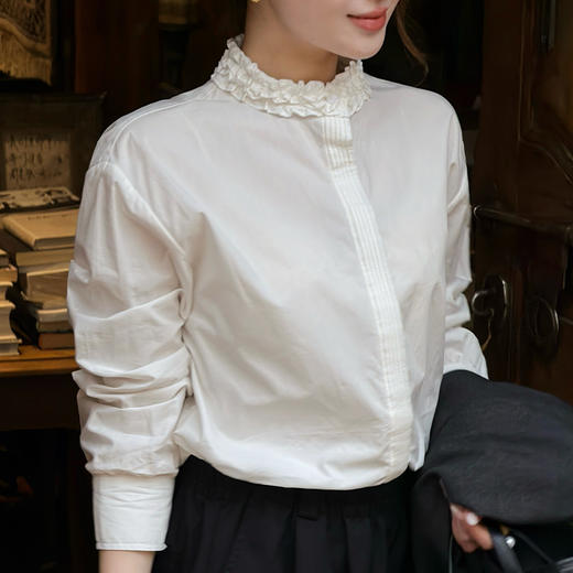 【预售7天】良木礼花边衬衫（3608） 商品图2