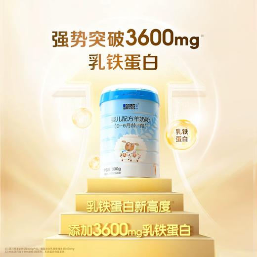 蓝河800g厅1+ 婴儿配方羊奶粉 商品图3