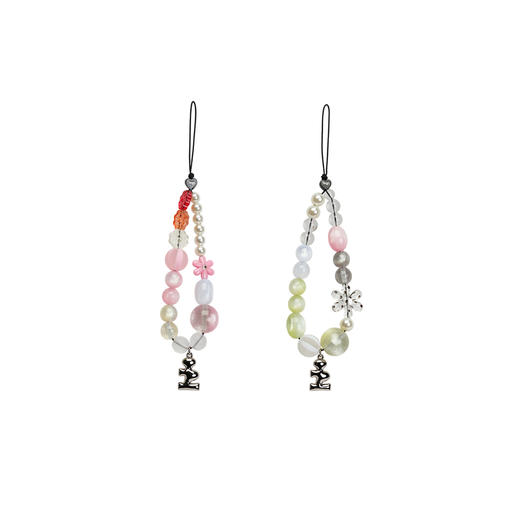 Tagi 青提小花手机链短款  限定耐磨手机链手工珠串挂链手腕短款防摔挂坠 商品图0