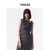 VIMAGE纬漫纪2026夏季新款小众设计气质遮肉显瘦无袖上衣V2513223 商品缩略图5