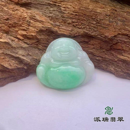 派瑞翡翠 翡翠佛 糯种 飘翠 商品图0