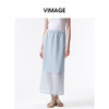 VIMAGE纬漫纪2026夏季新款时尚百搭显瘦松紧腰半身裙V2506207 商品缩略图3