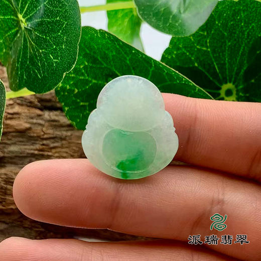 派瑞翡翠 翡翠佛 糯种 飘翠 商品图2