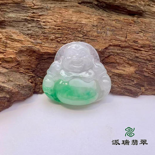 派瑞翡翠 翡翠佛 糯种 飘翠 商品图0