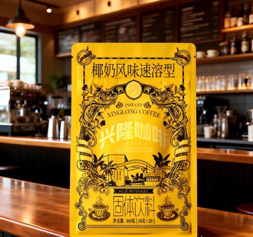 兴科风味速溶咖啡360g/热带风味醇香浓郁 商品图3