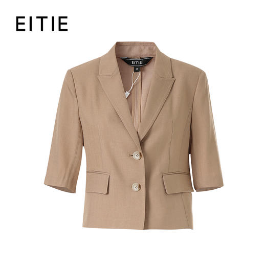 EITIE爱特爱2026夏季新款通勤气质修身短款西装外套8603304 商品图5