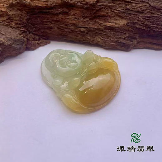 派瑞翡翠 翡翠佛 糯种 黄翡 商品图3