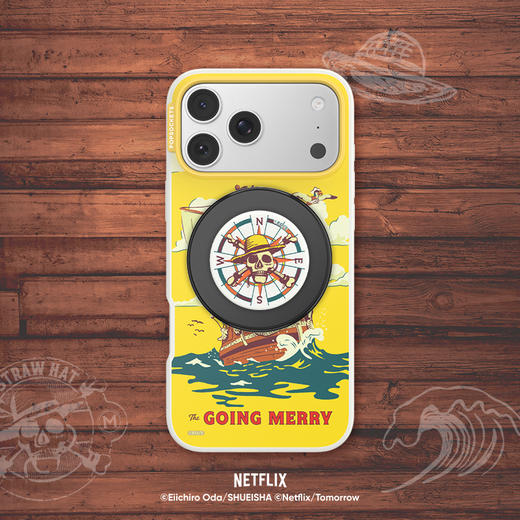 【奇航之心】航向未完之海 泡泡骚 x ONE PIECE POPCASE手机壳 MagSafe Popcase磁吸款 黄色 iPhone17/16/15 商品图1