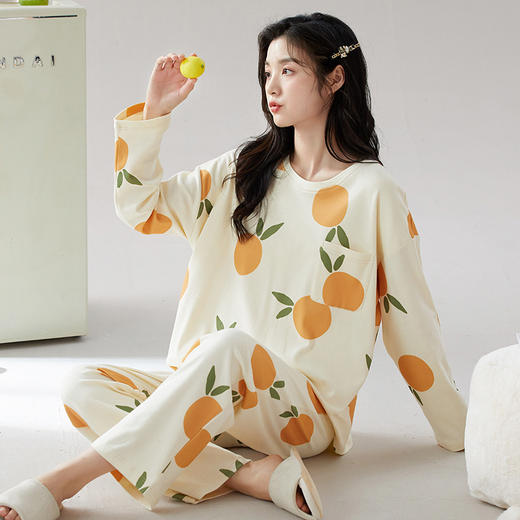 2026新款免穿内衣！100%棉睡衣 自带一体式胸垫防凸点 宽松透气可外穿家居服ZXJJM2618&ZXJJM2619 商品图3