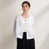 EITIE爱特爱轻薄透气白色清爽简约短款舒适休闲外套2026夏季新款B2603202 商品缩略图2
