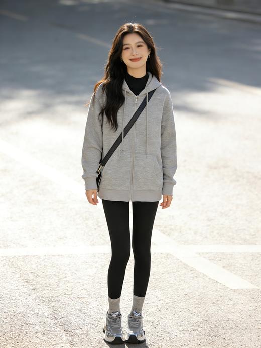 现货 臣禾	【三好卫衣】连帽休闲拉链外套	9261010275 商品图6