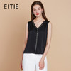 EITIE爱特爱夏季新款V领无袖简约小上衣7713413 商品缩略图1