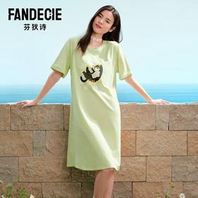 芬狄诗女装针织睡裙[广北]女服4月