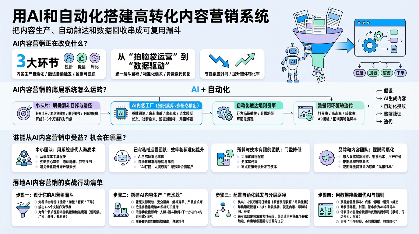 一、先搭好AI营销漏斗的目标与路径  