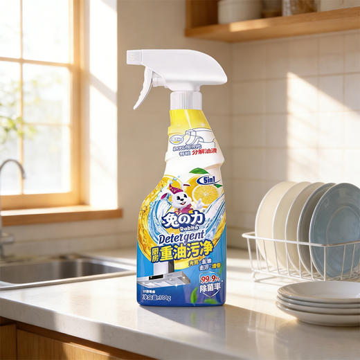 兔之力厨房重油污净（柠檬清香）500g*2 商品图4