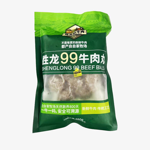 胜龙 牛肉丸250g*2包 清新禾云牧场新鲜出品 商品图2