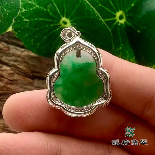 派瑞翡翠 翡翠佛 糯种 绿色 商品图2