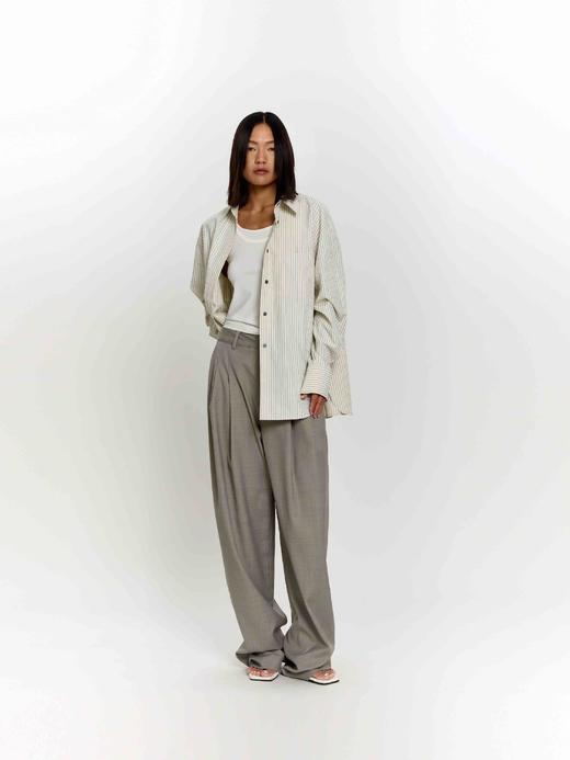 条纹宽松衬衫 商品图0
