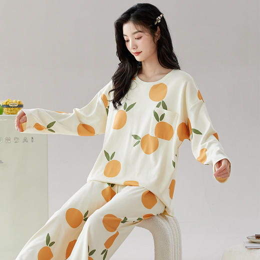 2026新款免穿内衣！100%棉睡衣 自带一体式胸垫防凸点 宽松透气可外穿家居服ZXJJM2618&ZXJJM2619 商品图1