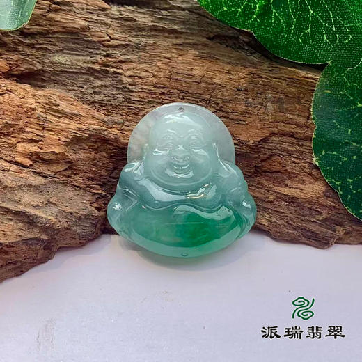 派瑞翡翠 翡翠佛 糯种 飘翠 商品图0