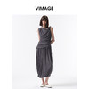 VIMAGE纬漫纪2026夏季新款小众设计气质遮肉显瘦无袖上衣V2513223 商品缩略图0