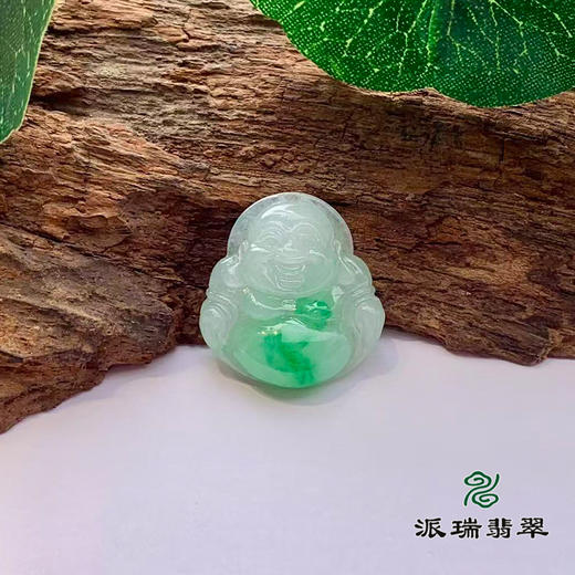 派瑞翡翠 翡翠佛 糯种 飘翠 商品图0