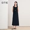 EITIE爱特爱时尚简约圆领通勤无袖黑色连衣裙2026夏季新款8607316 商品缩略图0
