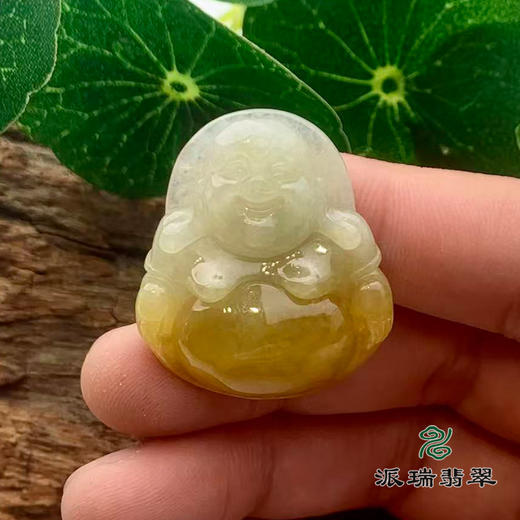 派瑞翡翠 翡翠佛 糯种 黄翡 商品图1