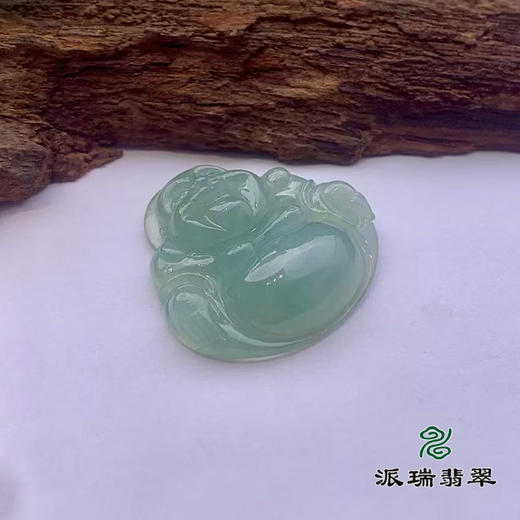 派瑞翡翠 翡翠佛 糯冰种 油青 商品图3