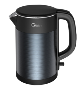 美的（510845）电水壶 内外双钢 双层防烫 304不锈钢内胆 可收线底盘设计 MK-HJ1511