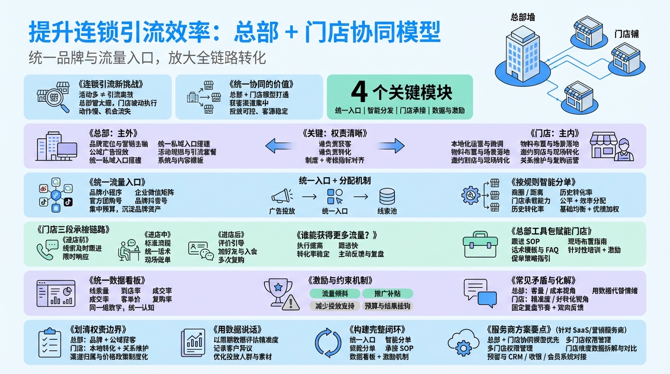 总部与门店引流分工怎么设计更高效？