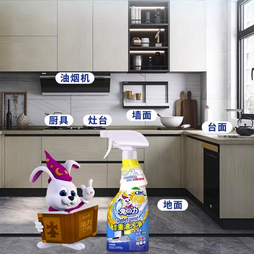 兔之力厨房重油污净（柠檬清香）500g*2 商品图3