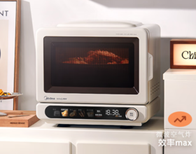 美的（510861）F15小滋味2.0微烤炸一体机 彩膜触控变频平板顶部烤管热风高颜值微波炉电烤箱空气炸一体