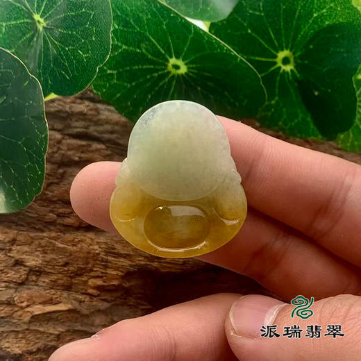 派瑞翡翠 翡翠佛 糯种 黄翡 商品图2